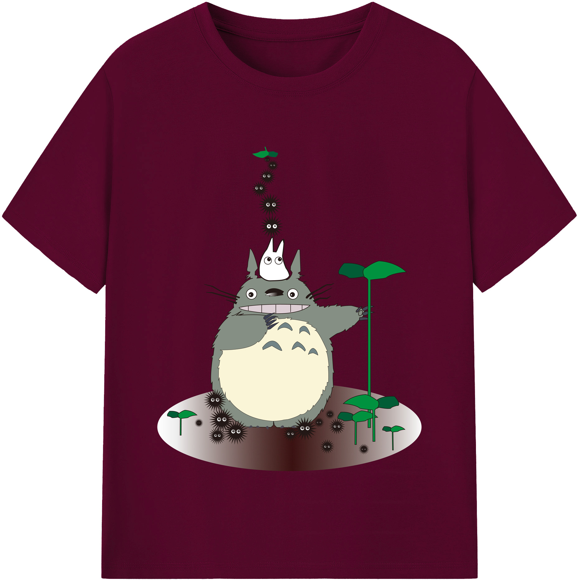 （画像用） となりのトトロ 草壁メイ 草壁サツキ My Neighbor Totoro Satsuki Kusakabe Mei Kusakabe レディースカジュアルプリントTシャツ（綿100％）